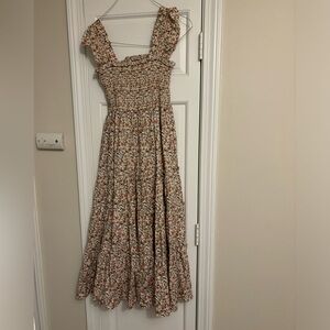 Floral Smocked Maxi Dress